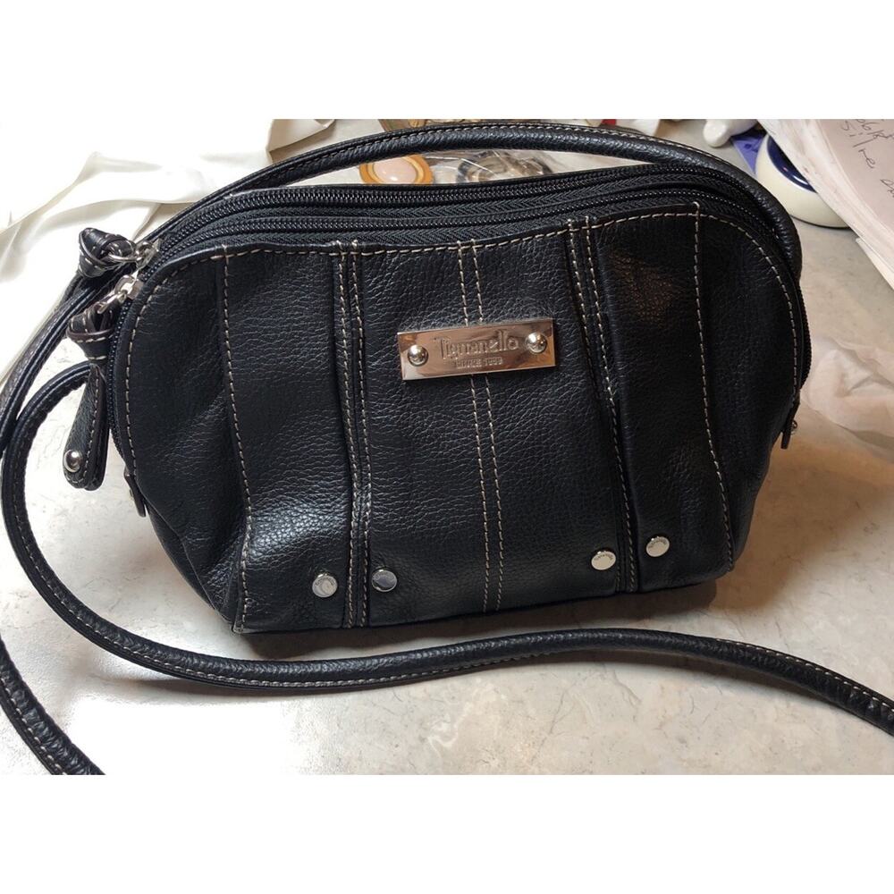 Vintage Tignanello Small Black Crossbody Organizer - Picture 2 of 11